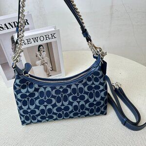 Coach Juliet Denim Print Shoulder/Crossbody Small Bag